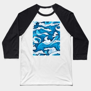 Ocean Bliss Wave Baseball T-Shirt